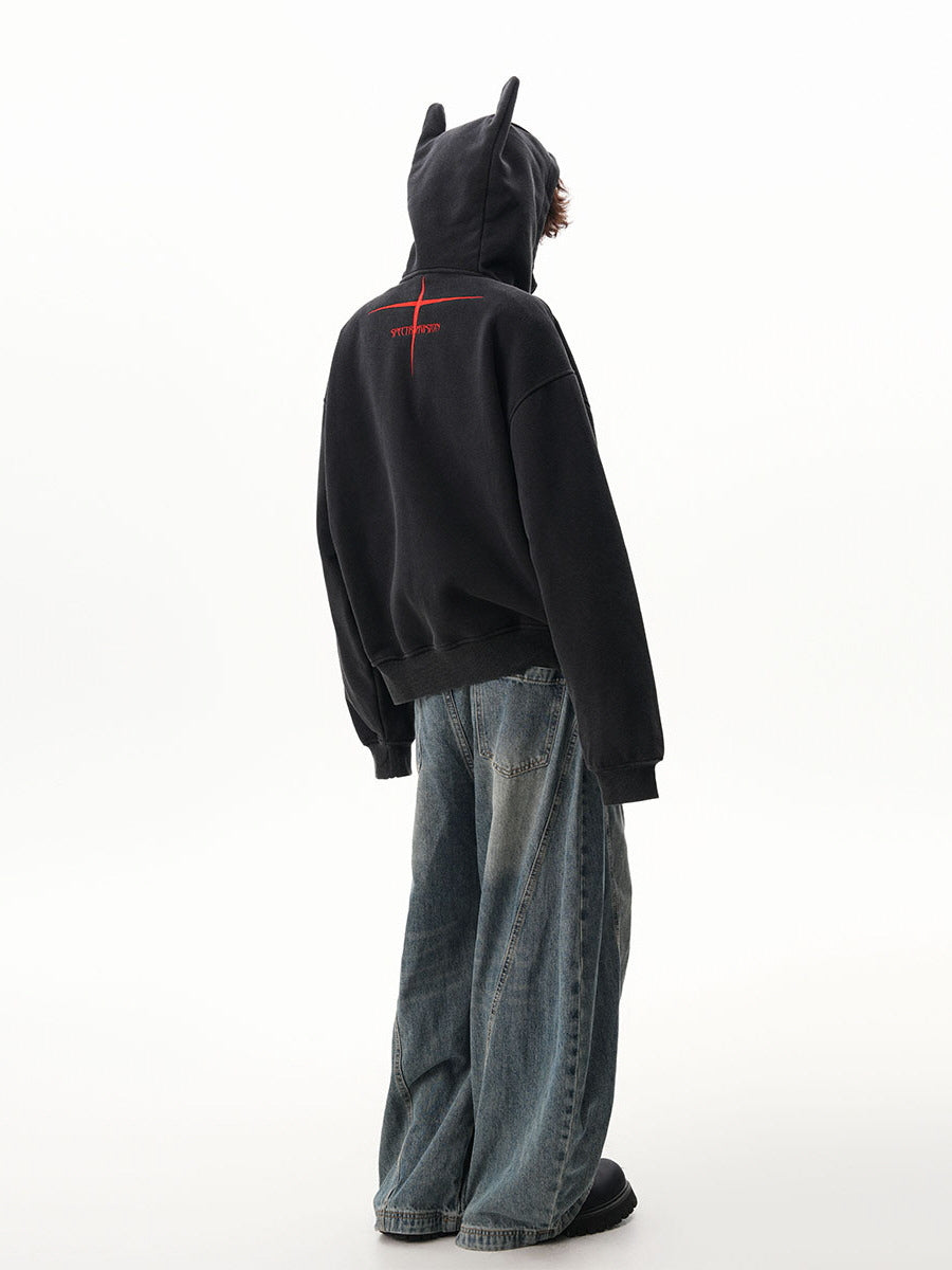 Specter Eared Zip Hoodie