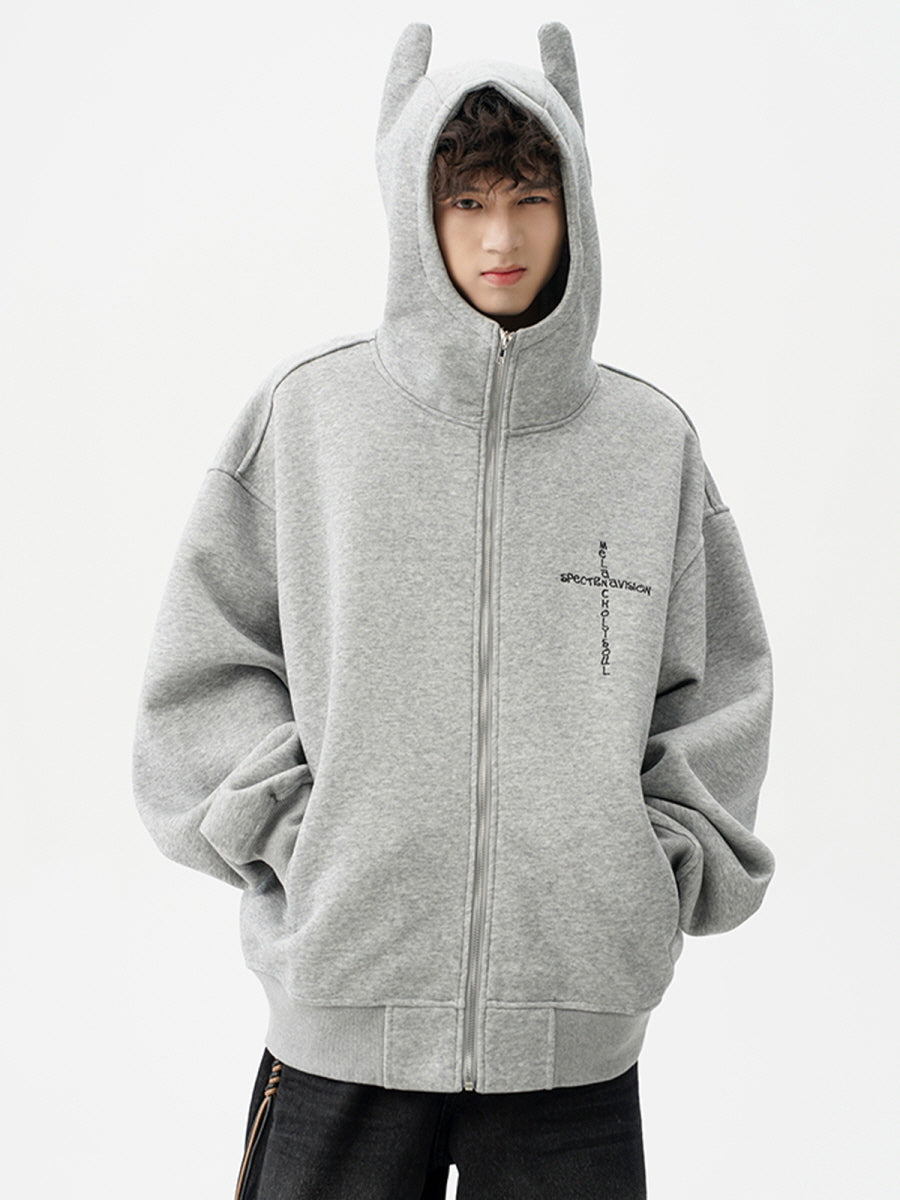 Specter Eared Zip Hoodie