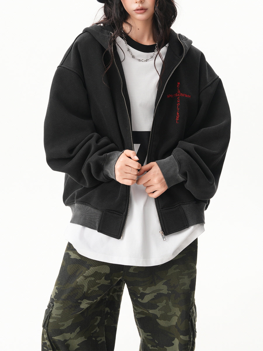 Specter Eared Zip Hoodie