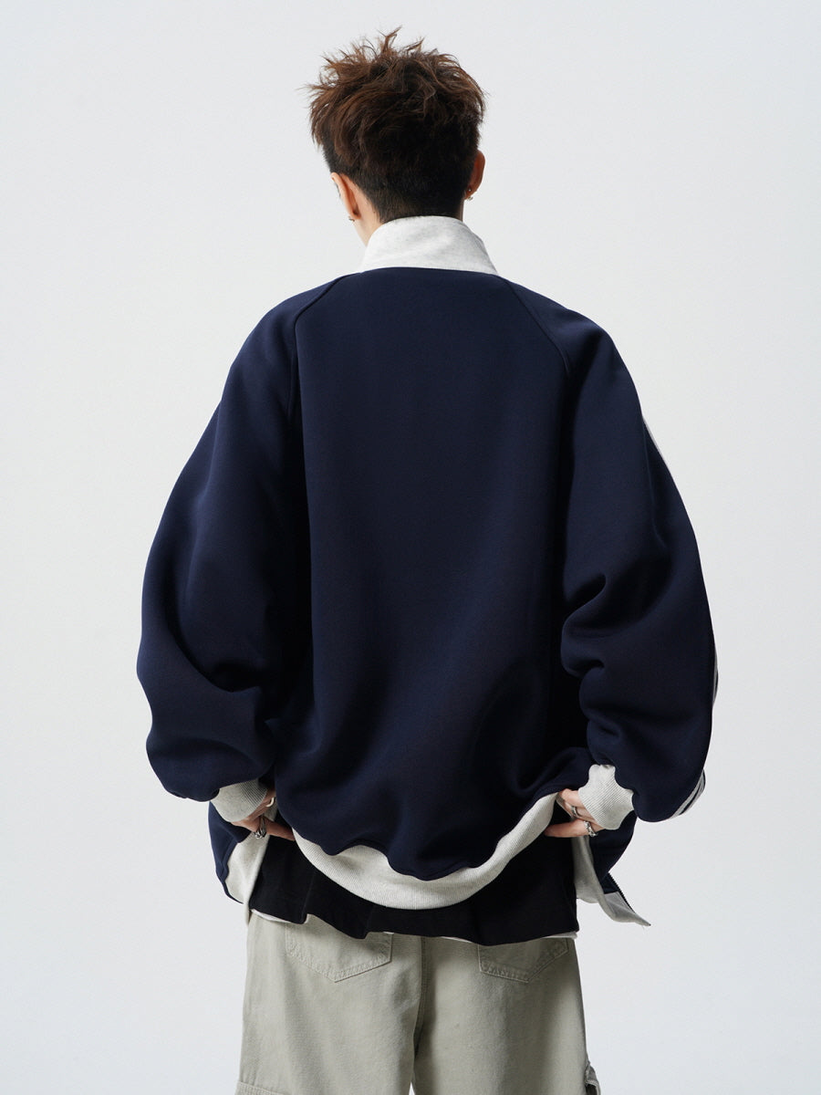 Unisex Stripe Track Zip Jacket